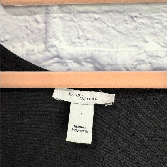 DAILY RITUAL Jumpsuit Black Large - Picture 4 of 6